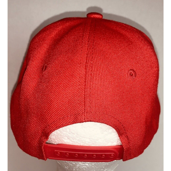 St Louis Snap Back Hat Cap Raised Spell Out Red White Blue Snap Back EUC - Picture 4 of 11